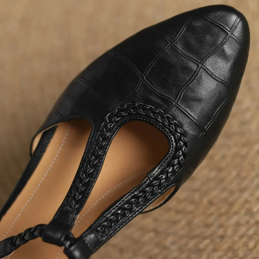 Leather Elegant Mary Janes
