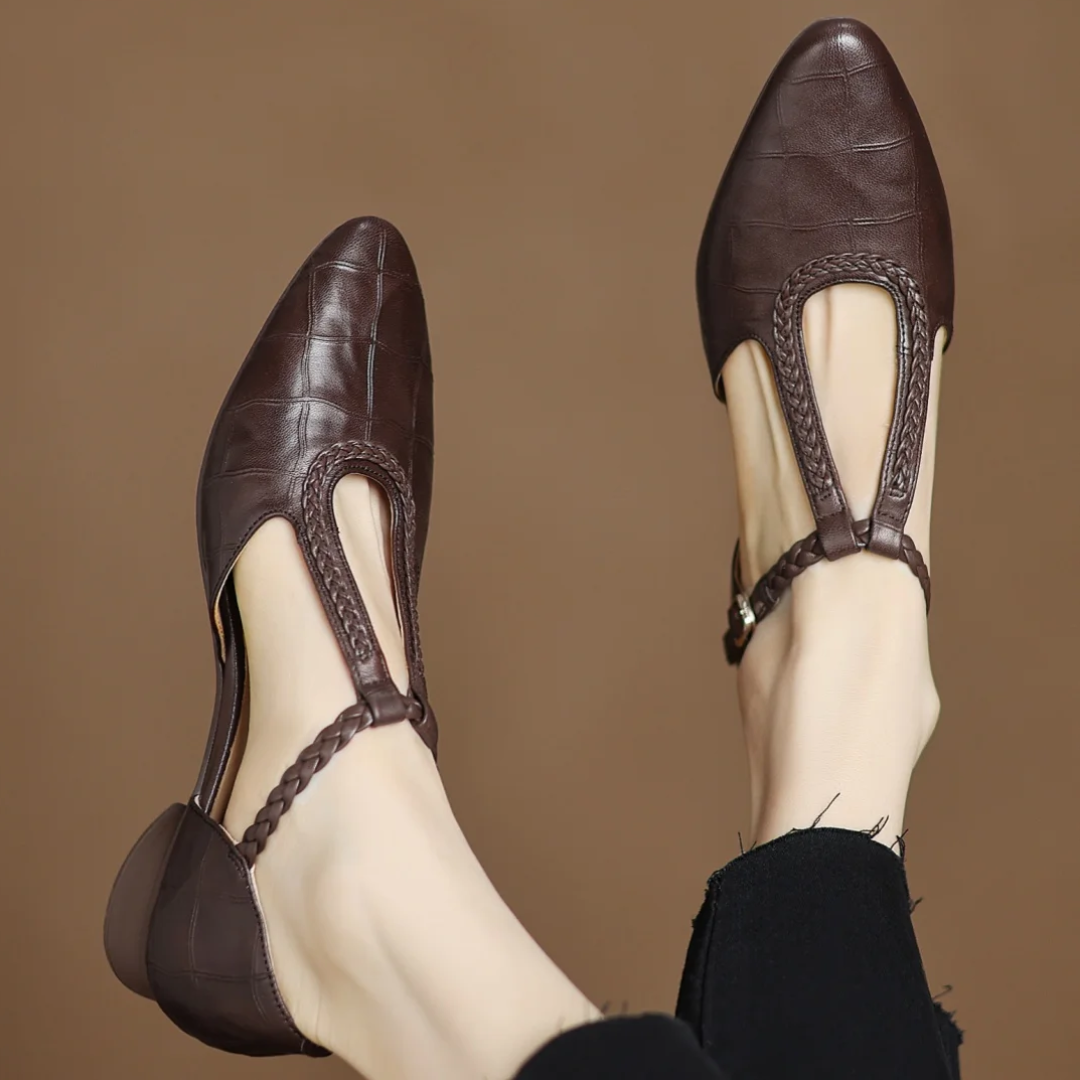 Leather Elegant Mary Janes