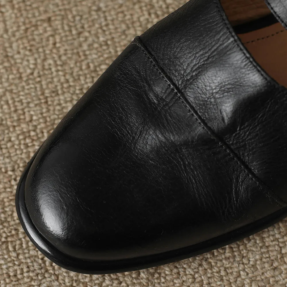 Leather Slingback Flats