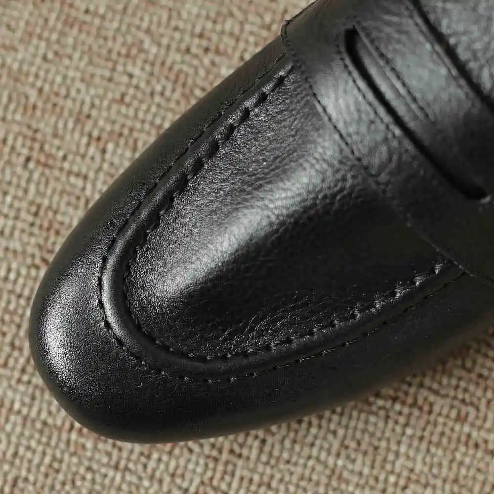 Jane Leather Slip-On Mules